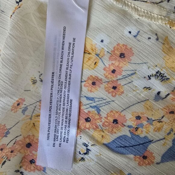 Band Of Gypsies Floral Kimono Cardigan M/L Flowing Open Front Lightweight - Picture 4 of 4